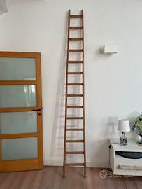 Scala artigianale in legno massello 275cm