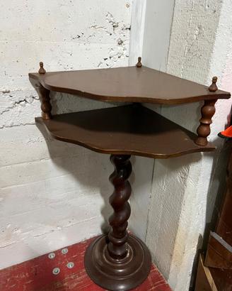 Mobile Angolare Vintage in Legno Massello