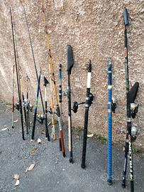 canne da pesca con mulinello 