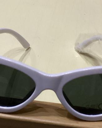 Occhiali da sole donna cat eye bianchi vintage