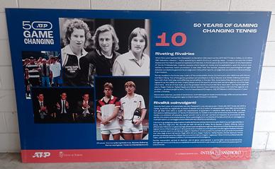 Pannello per la Atp Finals tennis 2022  Djokovic