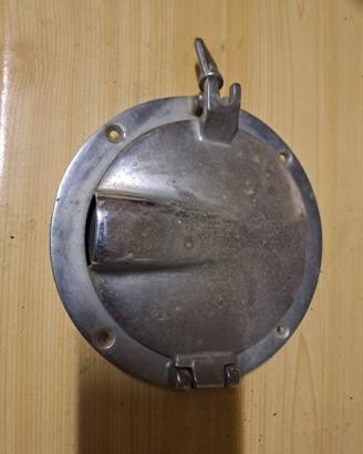 Oblo in ottone cromato con passaggio