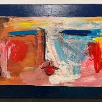 Quadro Volto Astratto di Francesco Catalano 1982