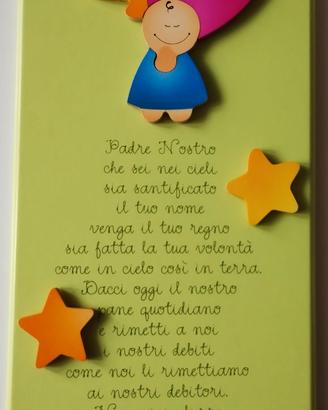 Pala Azur Padre Nostro angioletti e stelle