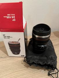 Tazza termica obiettivo canon nuova