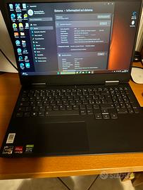 PC da gaming portatile Lenovo Ryzen7 6800