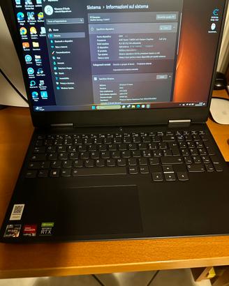 PC da gaming portatile Lenovo Ryzen7 6800