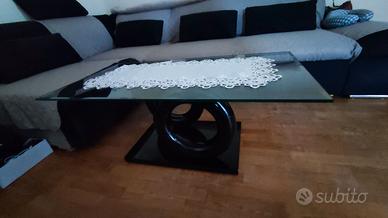 Tavolino da soggiorno in vetro