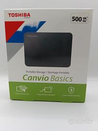 Hard disk Toshiba da 500 gb. Nuovo. 