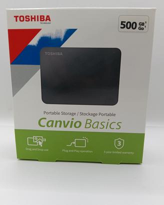 Hard disk Toshiba da 500 gb. Nuovo. 