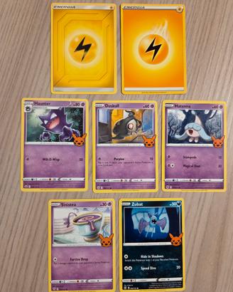 Lotto 7 Carte Pokémon Originali: Haunter e Altre