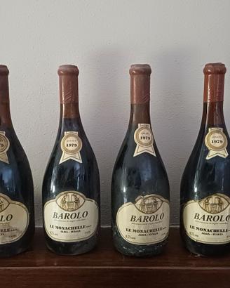 Bottiglie di vino Barolo da collezione, del 1979.