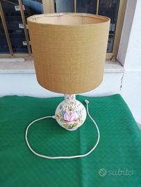 Lampada Abat jour in ceramica anni 80