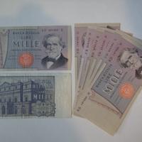 Banconota, Moneta di carta 1000 Lire Italia 1969
