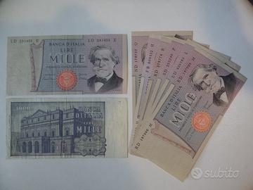 Banconota, Moneta di carta 1000 Lire Italia 1969
