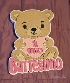 decorazione in polistirolo il mio battesimo