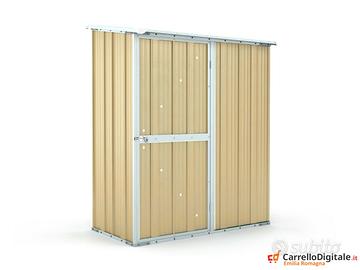 Casetta box giardino Acciaio 155x100 50kg beige