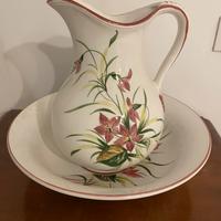 Catino con brocca in ceramica