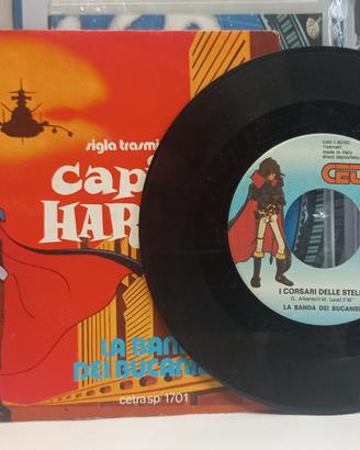Capitan Harlock sigle TV 45 giri dischi + DVD