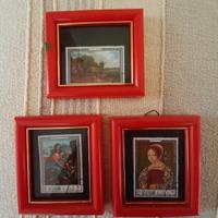 Francobolli nuovi incorniciati