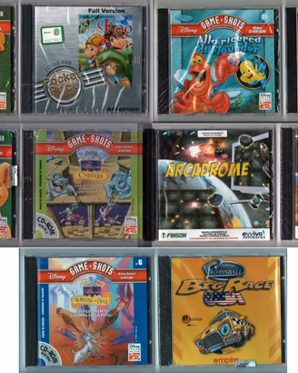 Giochi VINTAGE PC  -NUOVI - GAME SHOTS DISNEY