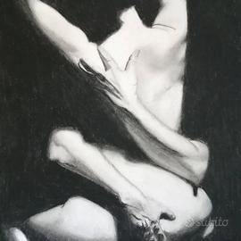 disegno 33X48 in carboncino e matita,