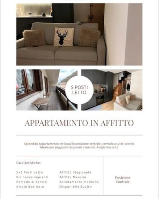 Appartamento trilocale in centro Aprica