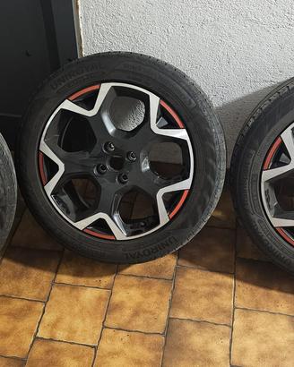 CERCHI 18" 4x108 ORIGINALI E GOMMATI