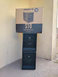 Coppia Subwoofer 10"  Proel S10a