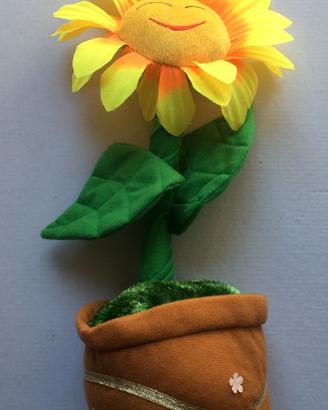 Fiore girasole peluche danzante con pile