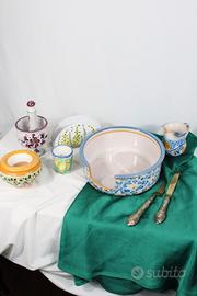 Set di 6 Articoli da Tavola in Ceramica Siciliana