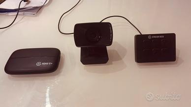 Kit streaming elgato facecam hd60 s+ stream deck