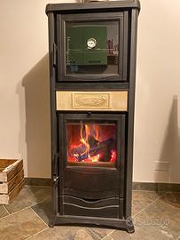 Stufa a legna con forno