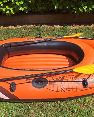 canotto gonfiabile 180 cm con 2 remi