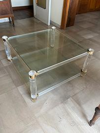 Tavolino da salotto in cristallo