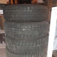 4 cerchi con gomme invernali 155/65/13 Panda Young