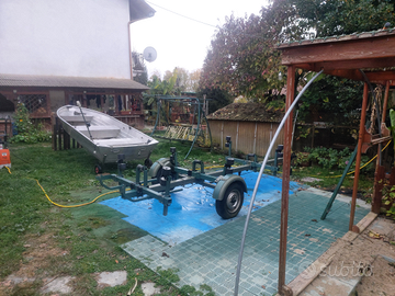 Barca alluminio Ally3.70 + carrello Corva
