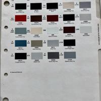 Campionario vernici carrozzeria Porsche 911 86 99