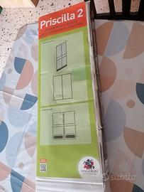 Zanzariera doppia anta per porta 