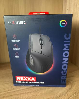 Mouse verticale gaming Trust REXXA RGB nuovo