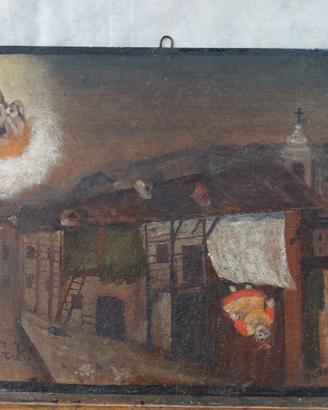 Ex voto su lastra di metallo