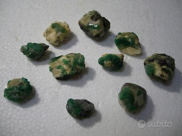 Smeraldi grezzi collezione