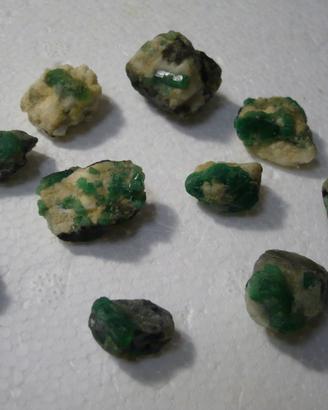 Smeraldi grezzi collezione