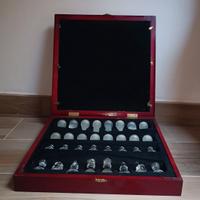 Cofanetto Scacchi Con Pedine E Base In Vetro