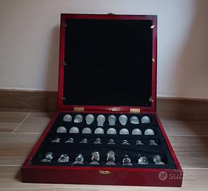 Cofanetto Scacchi Con Pedine E Base In Vetro