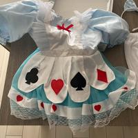 Vestito carnevale alice nel paese delle meraviglie