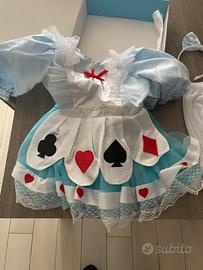Vestito carnevale alice nel paese delle meraviglie