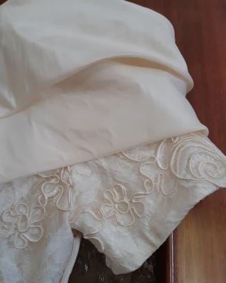 abito da sposa sartoriale taglia 44