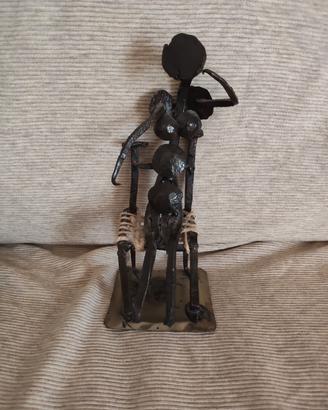  scultura in metallo e ferro