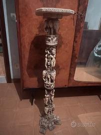 Coppia colonne porta vaso indiane